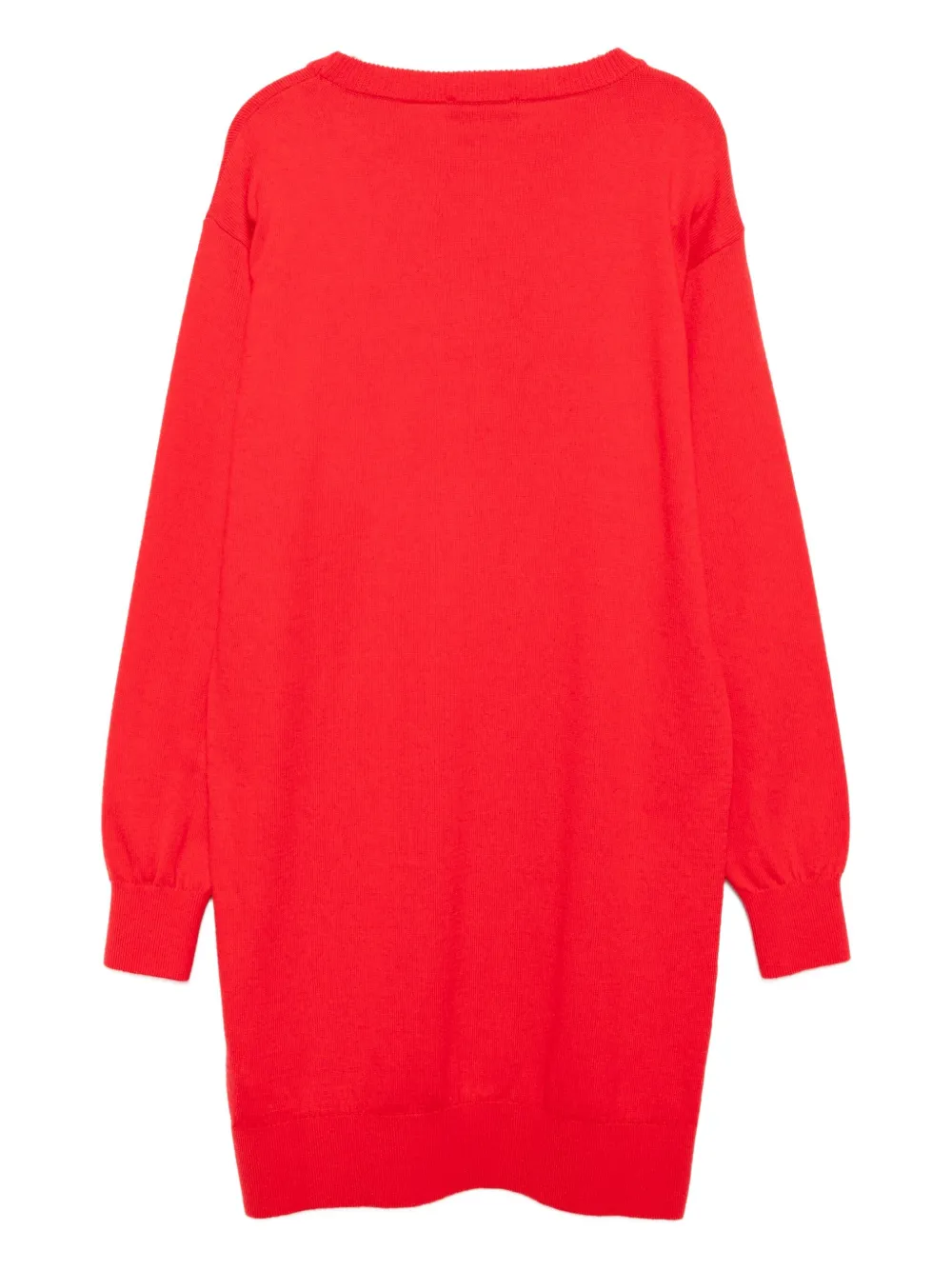 Moschino Kids Jurk met logo Rood