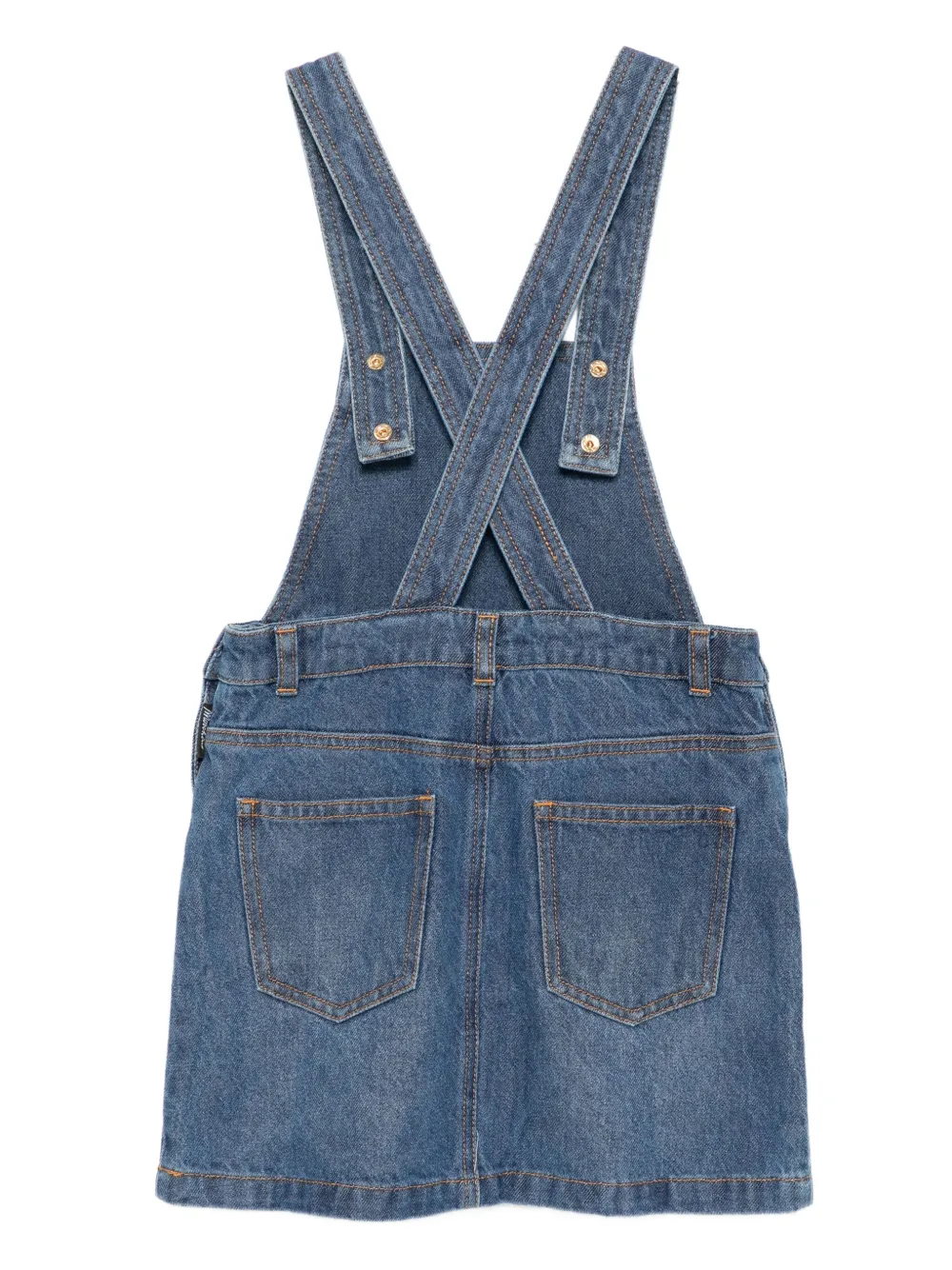 Moschino Kids Latzhose mit Teddy-Stickerei | Kleid mit lockerem Schnitt | Image 2