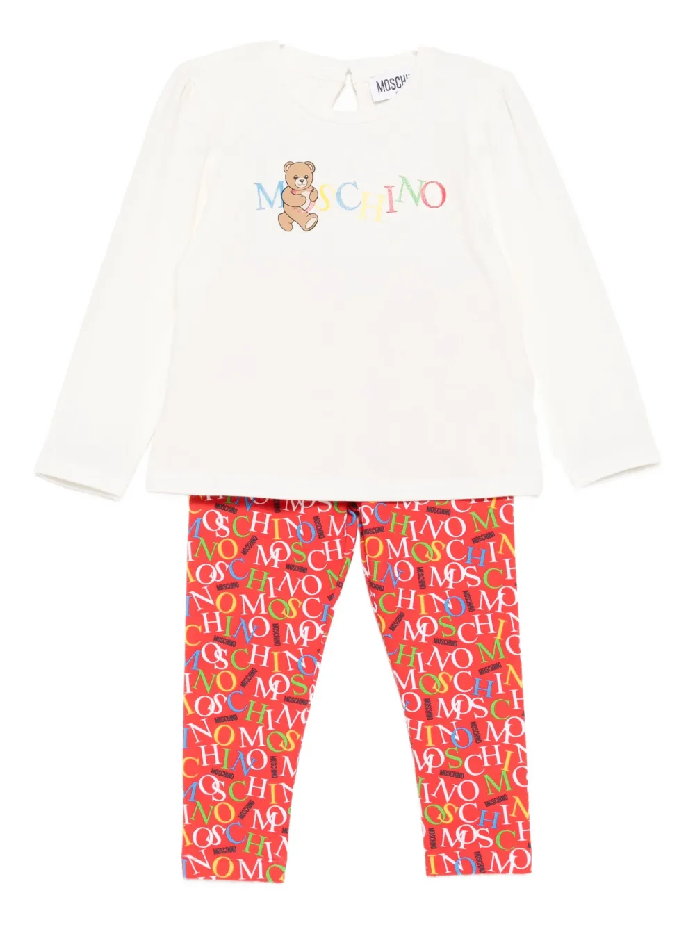Moschino Logo Trouser Sets In Multi