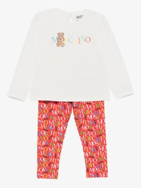 Moschino Kids logo trouser sets