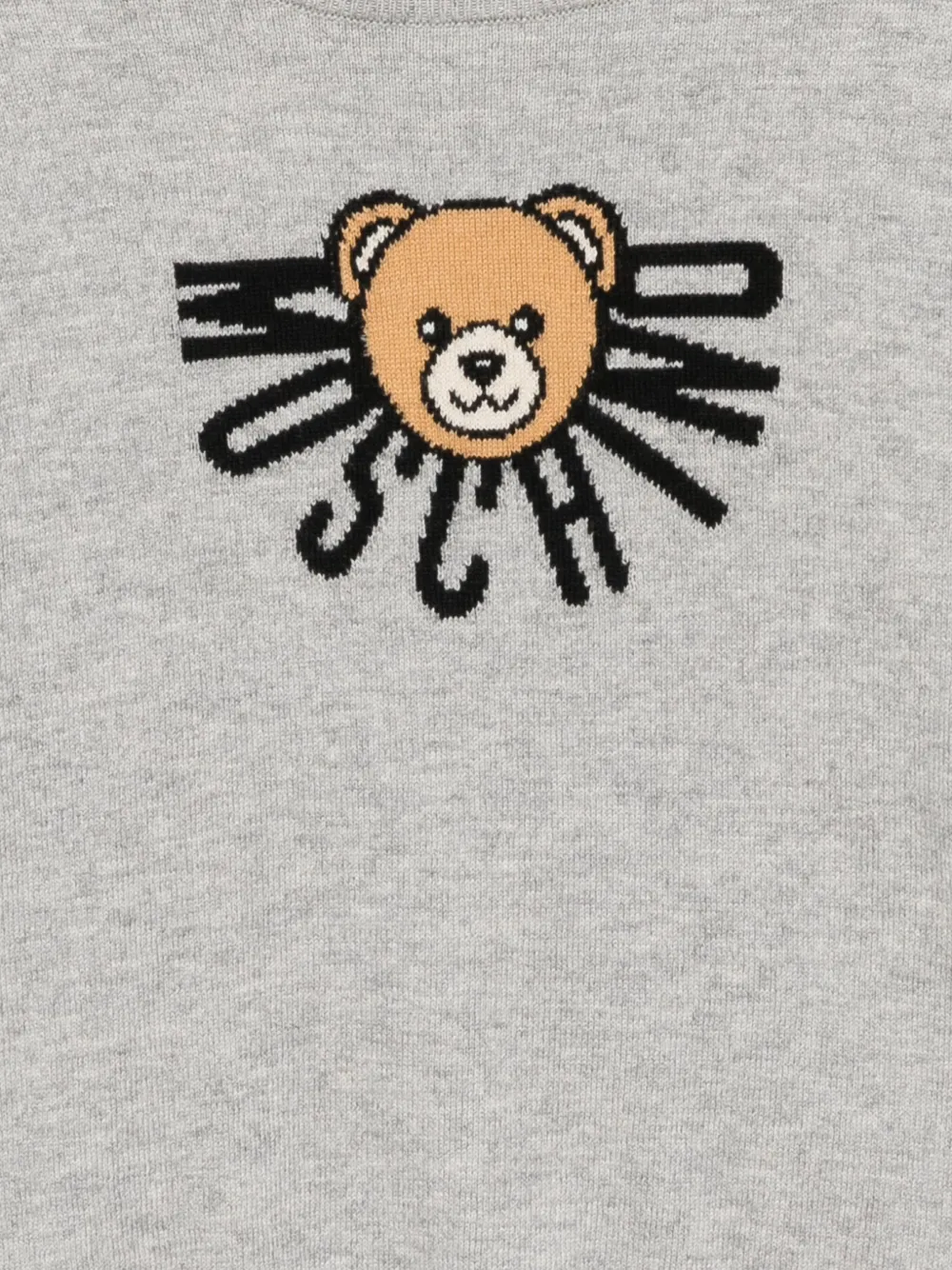 Moschino Kids Sweater met logo Grijs