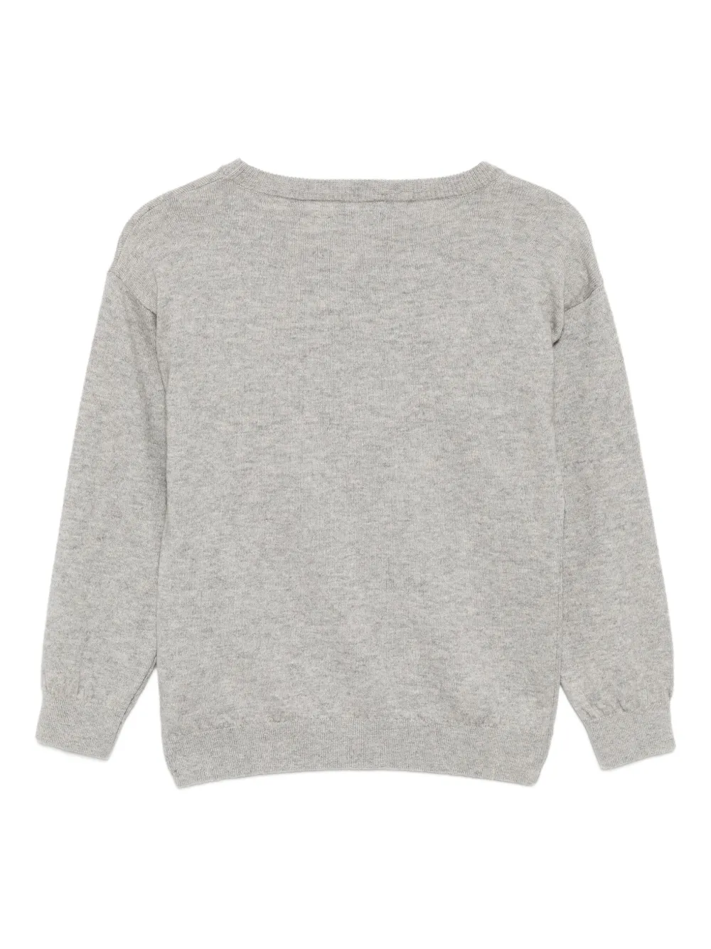 Moschino Kids Sweater met logo Grijs