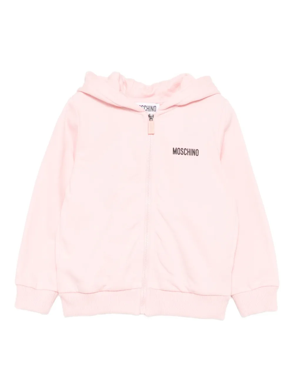 Moschino Kids logo-printed hoodie | Pink | Image 1