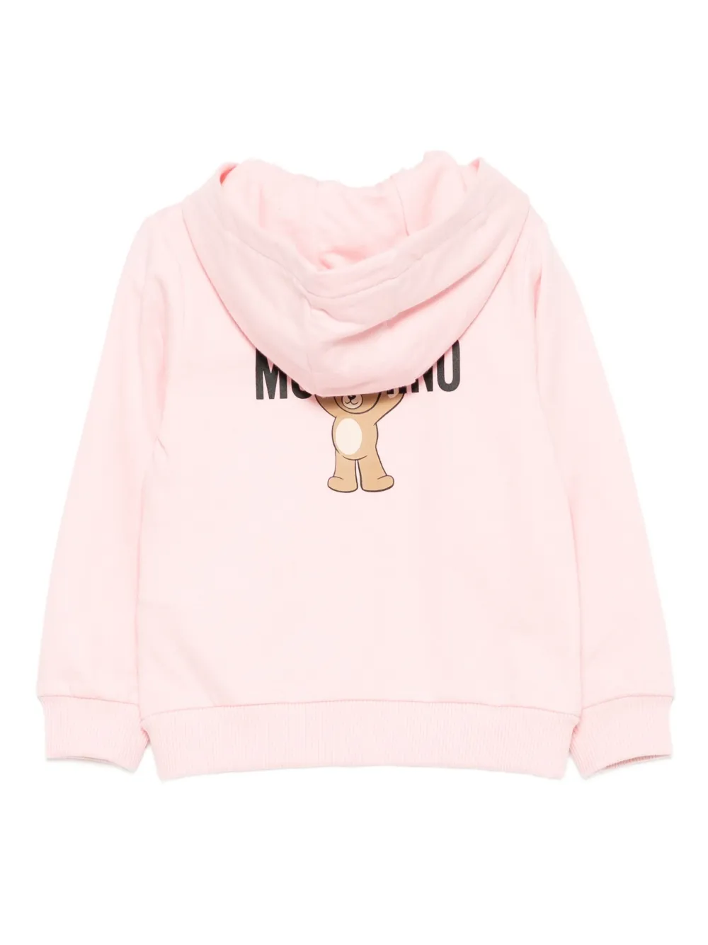 Moschino Kids Hoodie met logoprint Roze