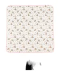 Moschino Kids teddy-print blanket - Neutrals