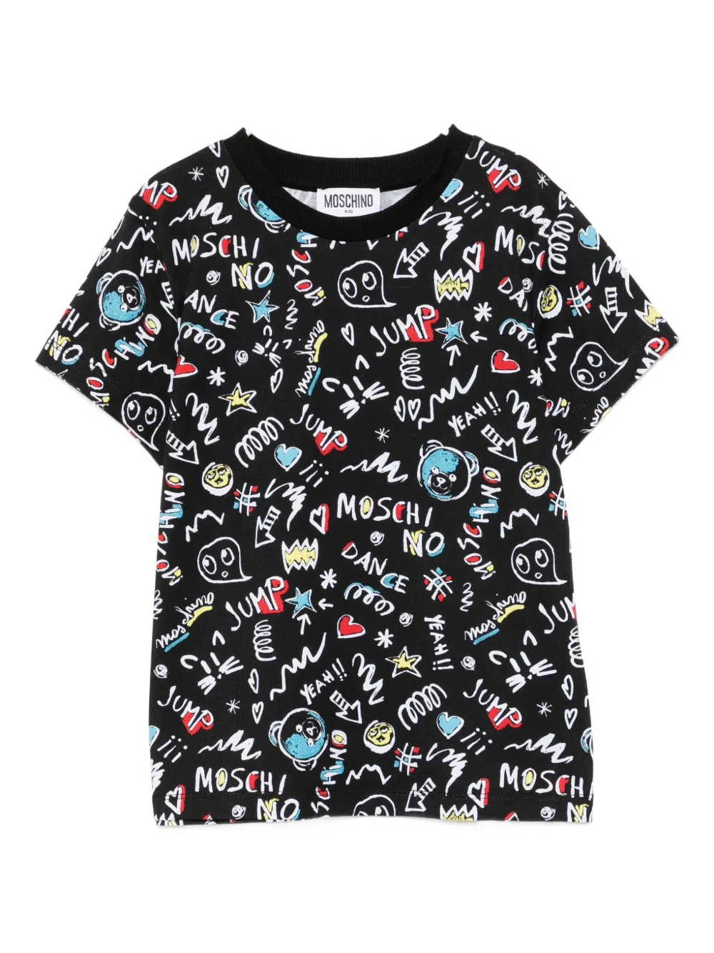 Moschino All-over Print T-shirt In Multi