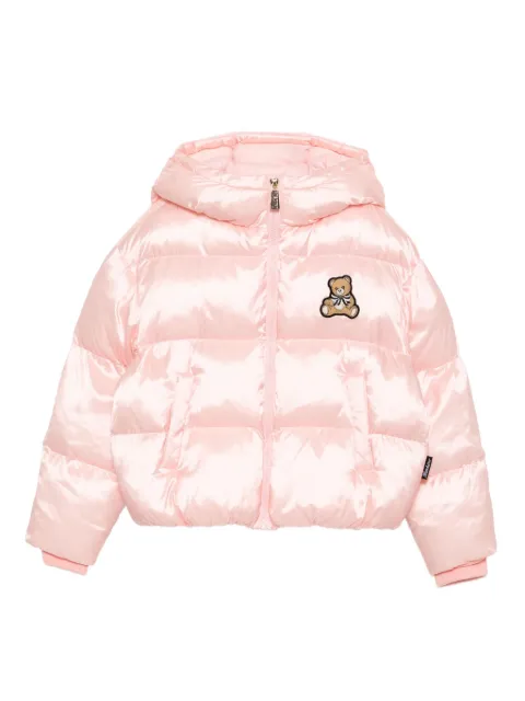 Moschino Kids zip-up padded jacket