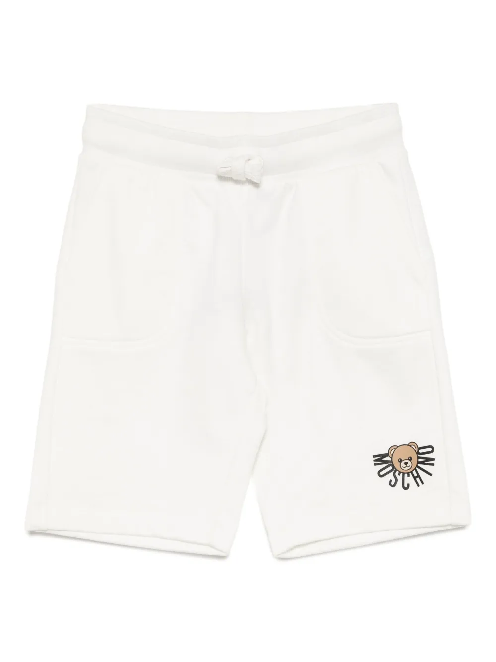 Moschino Kids logo-print cotton shorts | White | Image 1
