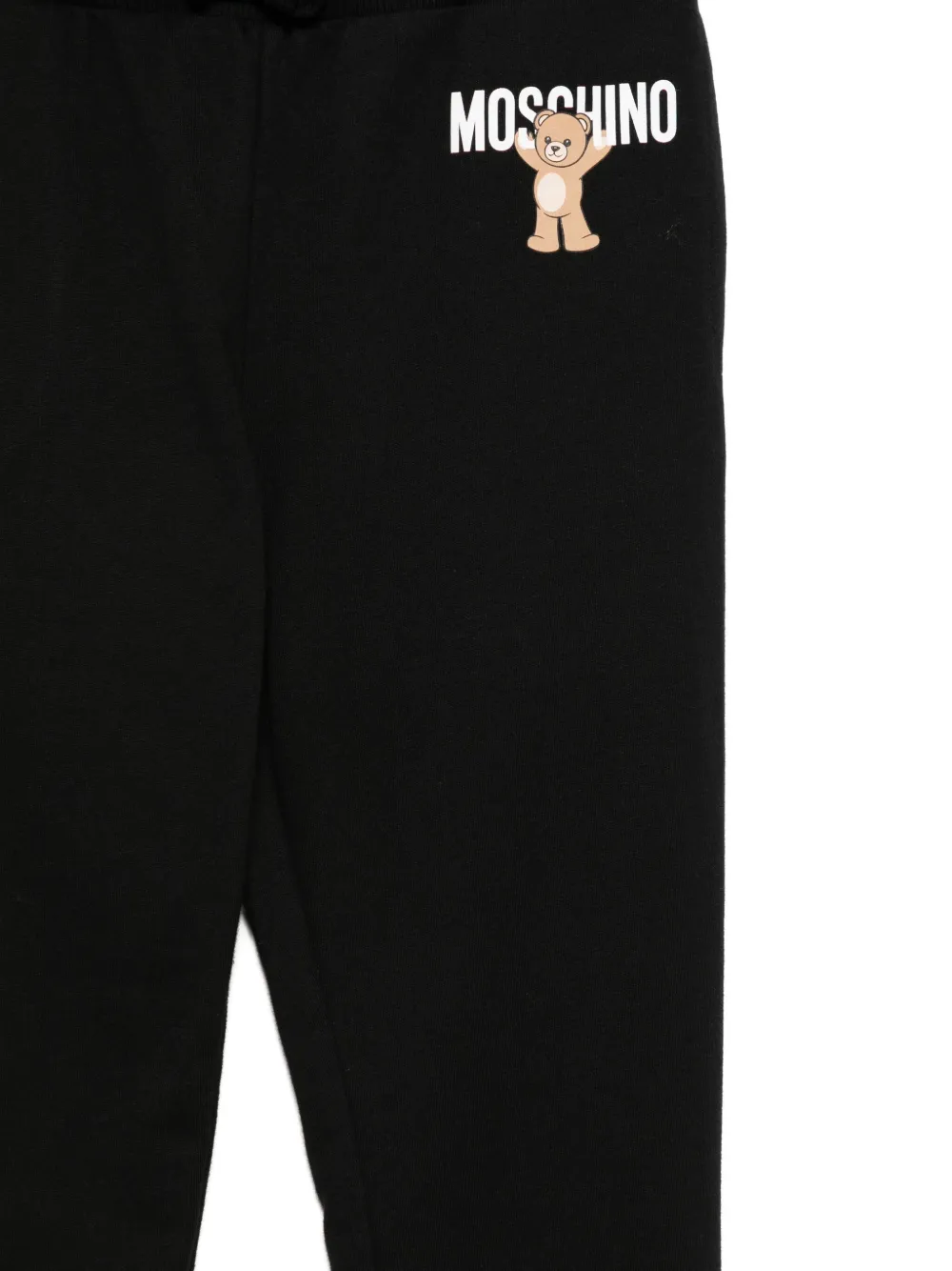 Moschino Kids Trainingsbroek met logoprint Zwart