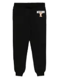 Moschino Kids logo-printed track pants - Black