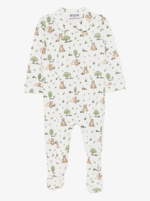 Moschino Kids jumpsuit con oso estampado