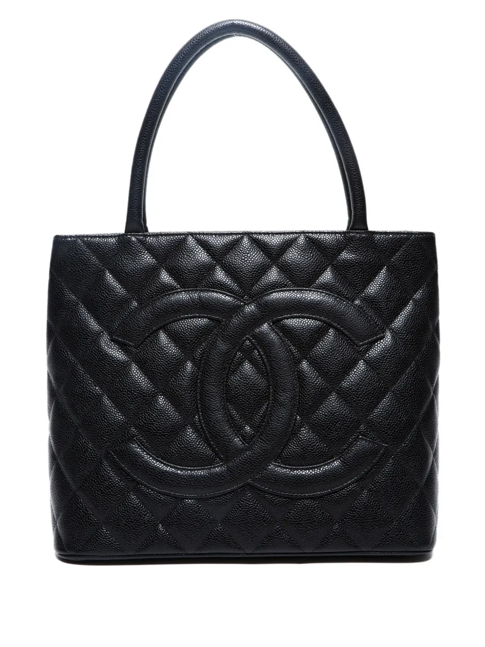 CHANEL Pre-Owned 2005-2006 メダリオン ココマーク ハンドバッグ - ブラック CHANEL Pre-Owned 2005-2006 メダリオン ココマーク ハンドバッグ - ブラック