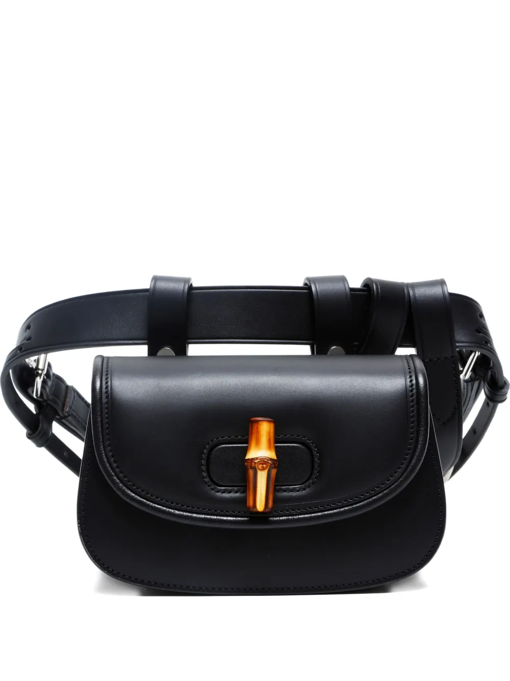 Gucci Pre-Owned 2000-2020 バンブー ベルトバッグ - ブラック Gucci Pre-Owned 2000-2020 バンブー ベルトバッグ - ブラック