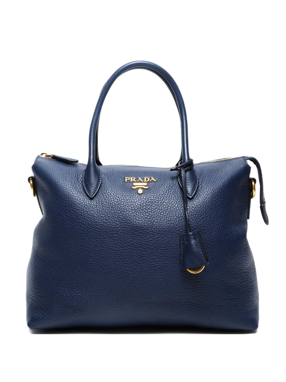 Prada Pre-Owned 2000-2015 triangle-logo tote bag - ブルー Prada Pre-Owned 2000-2015 triangle-logo tote bag - ブルー