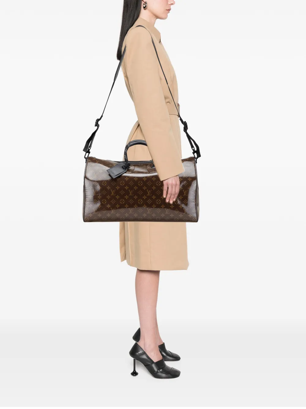 Louis Vuitton Pre-Owned 2021-2025 Monogram Glaze Keepall Bandouliere 50 travel bag | Pre-Owned | Image 2