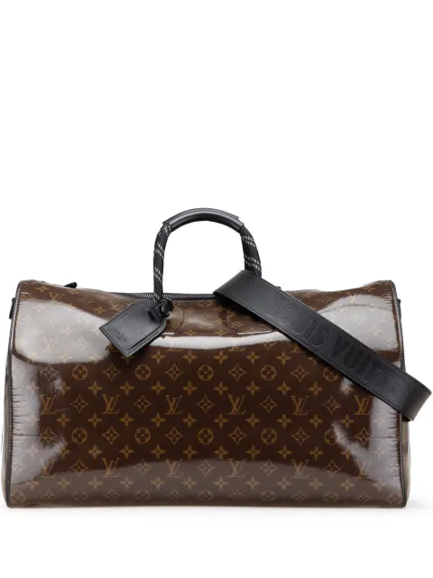 Louis Vuitton Pre-Owned 2021-2025 Monogram Glaze Keepall Bandouliere 50 travel bag