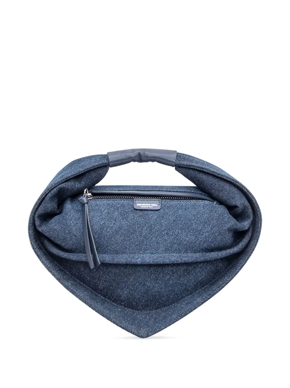 FEDERICO CINA Medium Tortellino denim shopper - Blauw