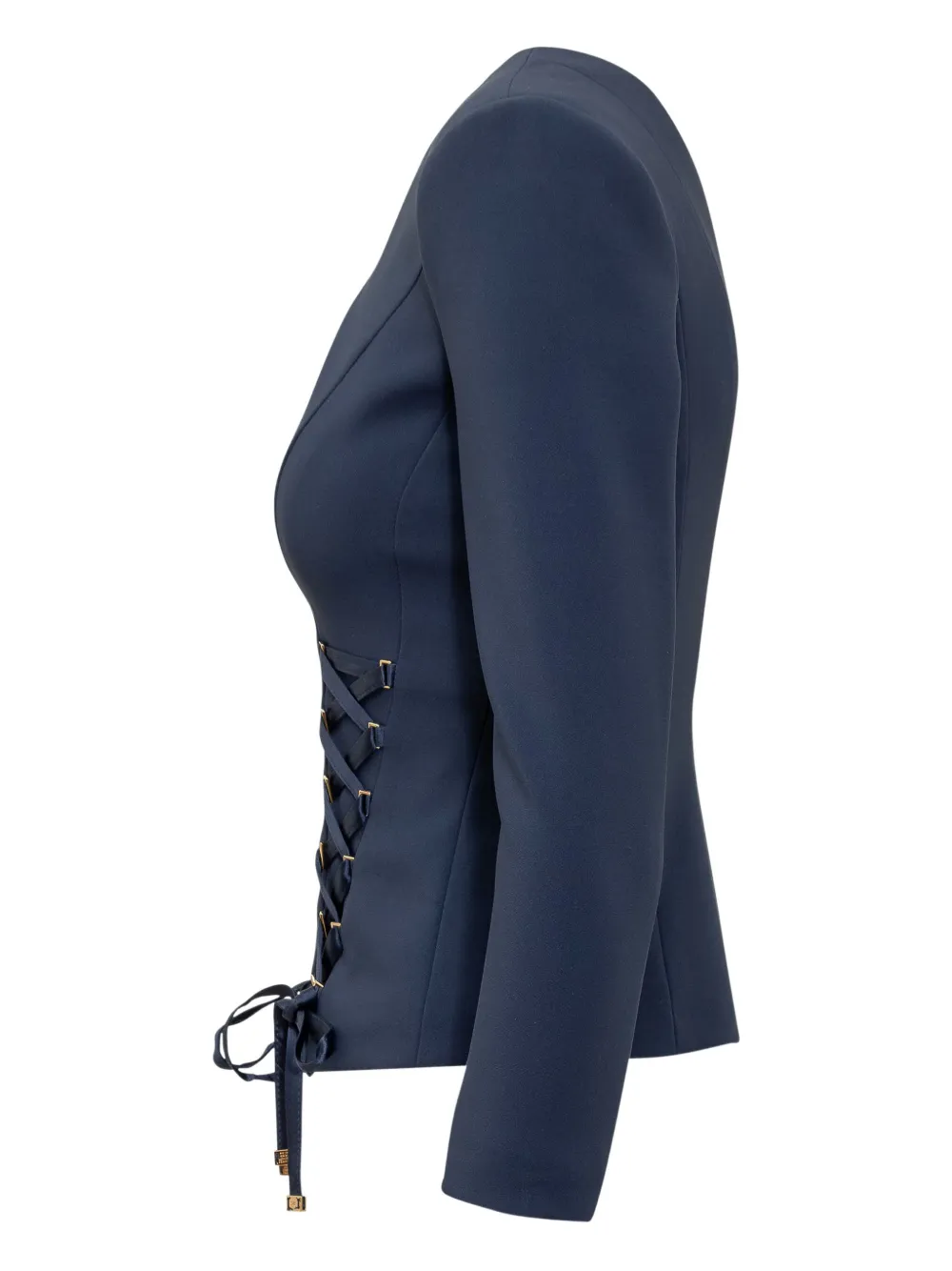 Elisabetta Franchi Jack met rits en veters Blauw