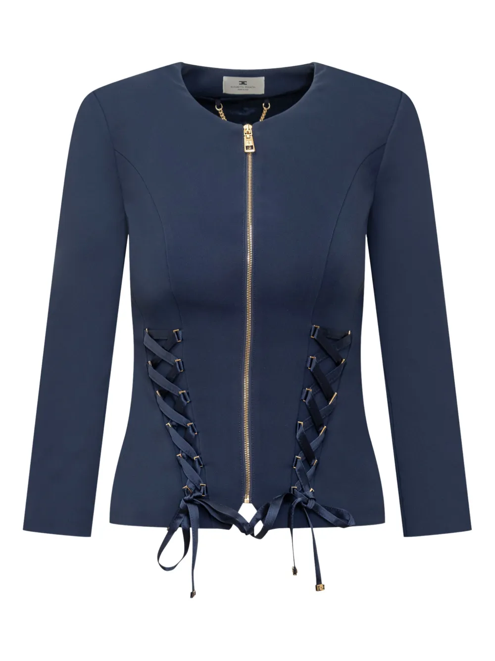 Elisabetta Franchi Jack met rits en veters Blauw