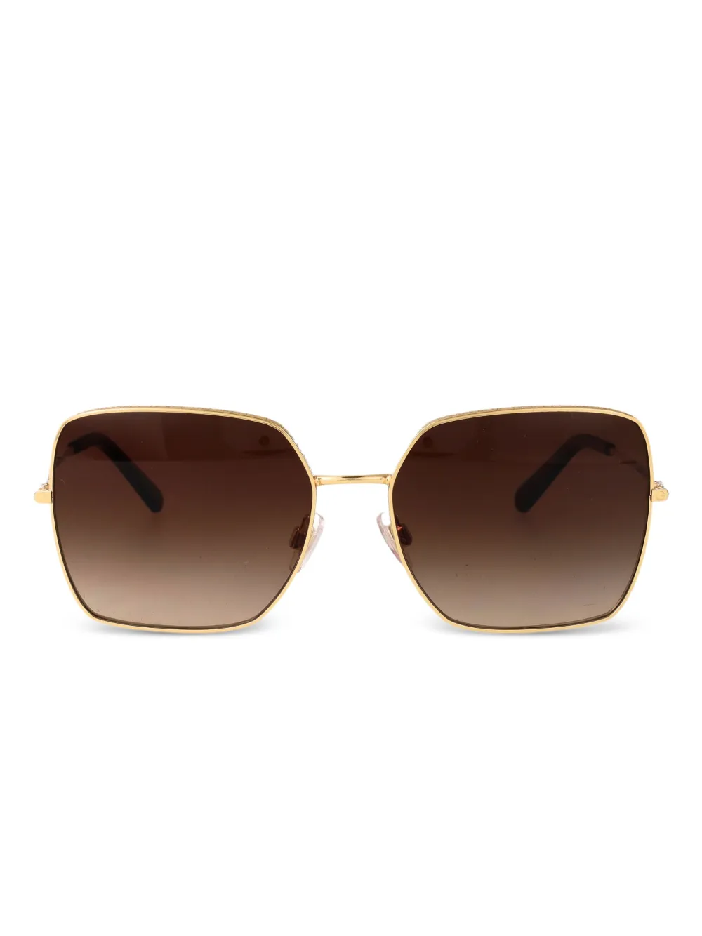 Dolce & Gabbana Eyewear Zonnebril met vierkant montuur Bruin