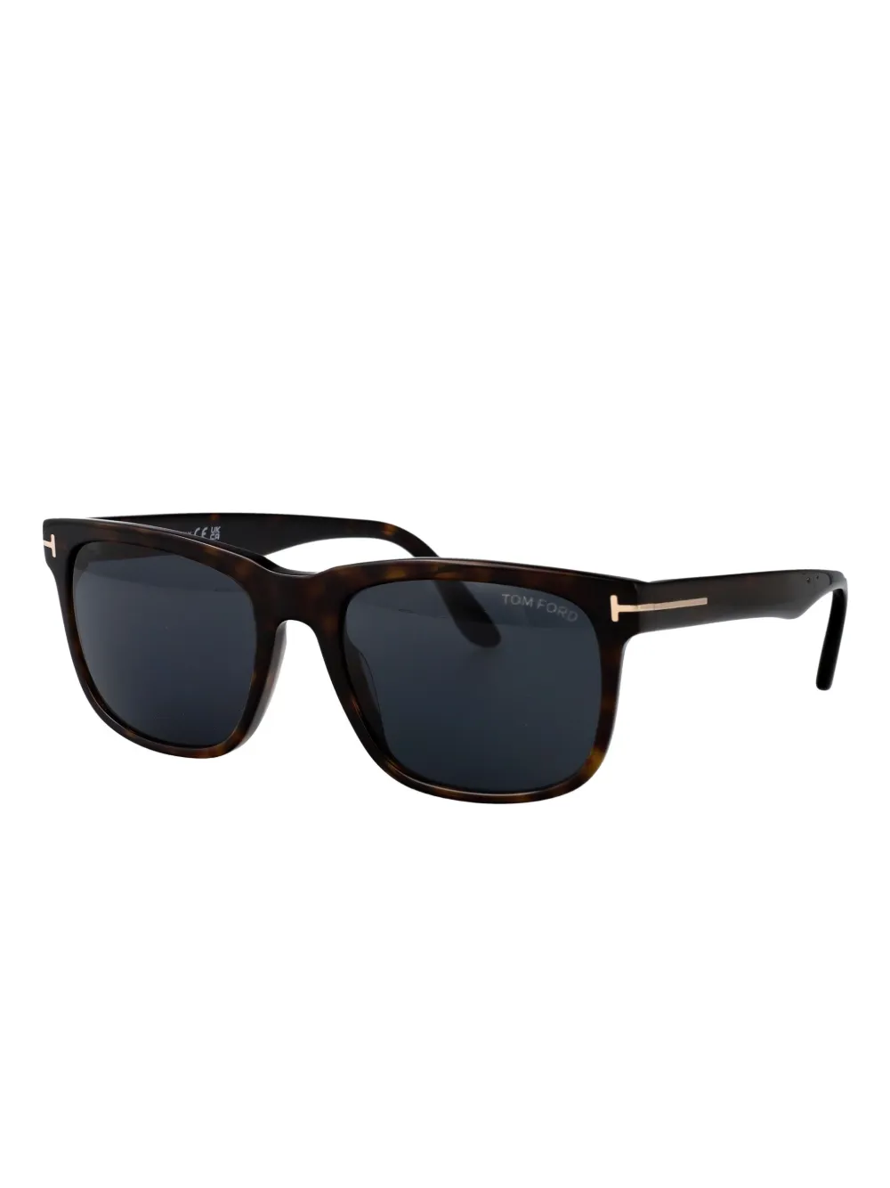 TOM FORD Eyewear Zonnebril met wayfarer montuur van acetaat Bruin