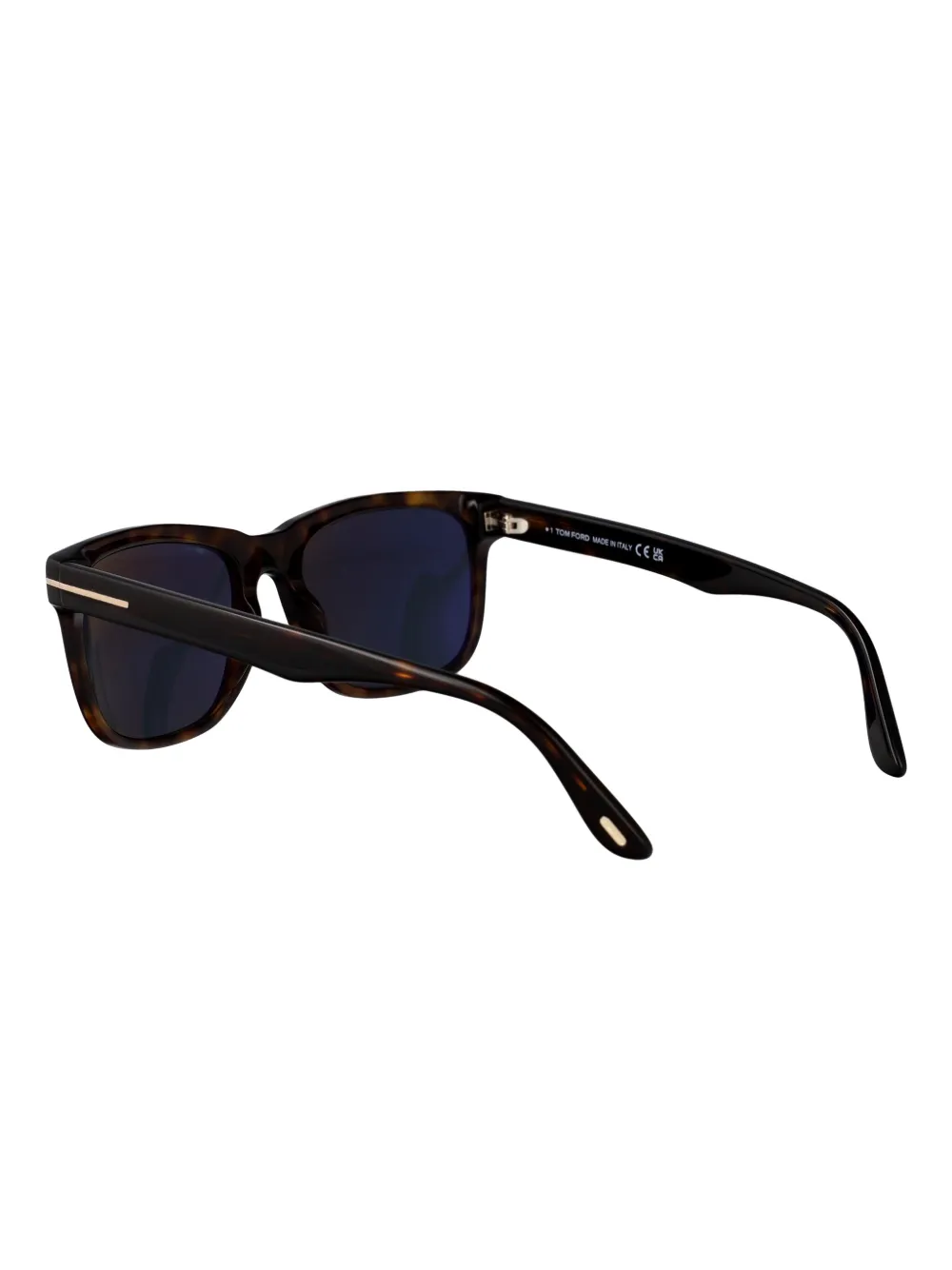 TOM FORD Eyewear Zonnebril met wayfarer montuur van acetaat Bruin