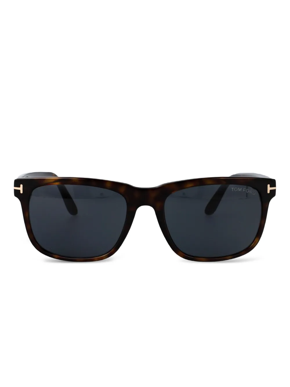 TOM FORD Eyewear Zonnebril met wayfarer montuur van acetaat Bruin