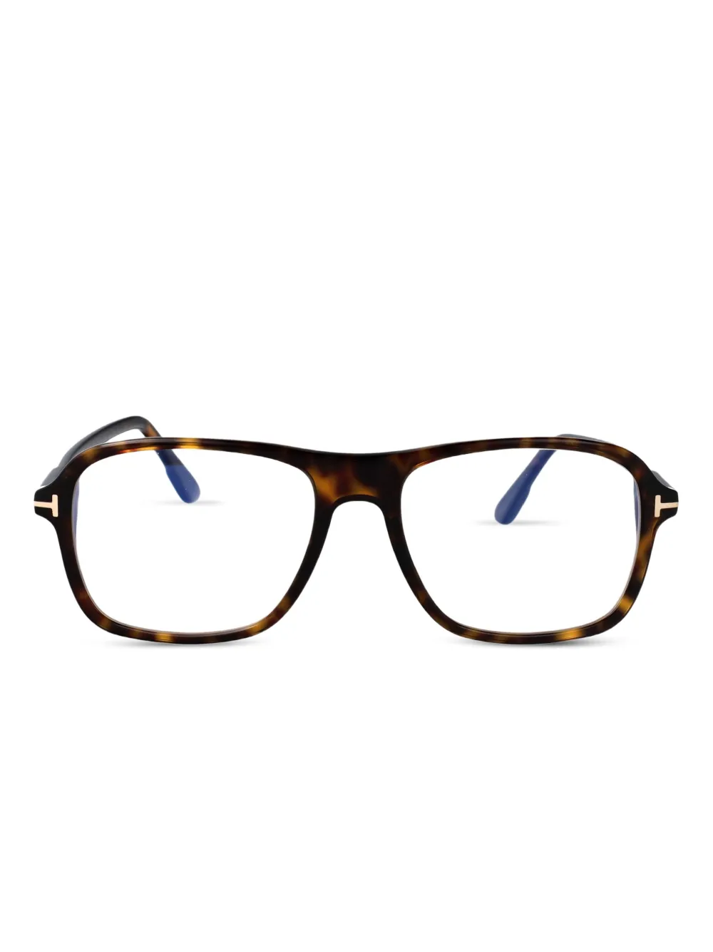 TOM FORD Eyewear rectangle-frame glasses | Brown | Image 1
