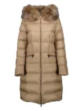 Moncler quilted padded coat - Brown