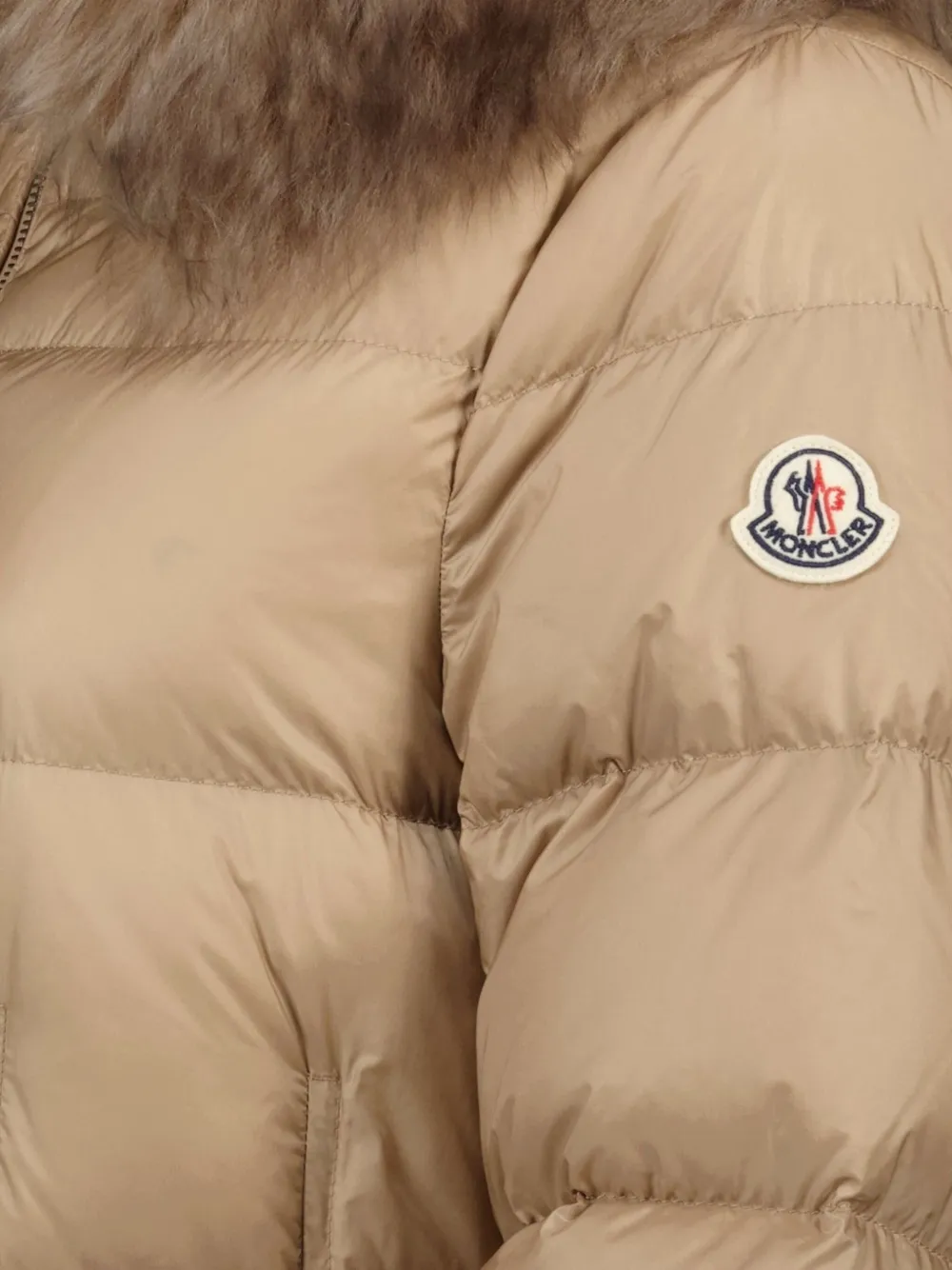 Moncler Gewatteerde jas Bruin