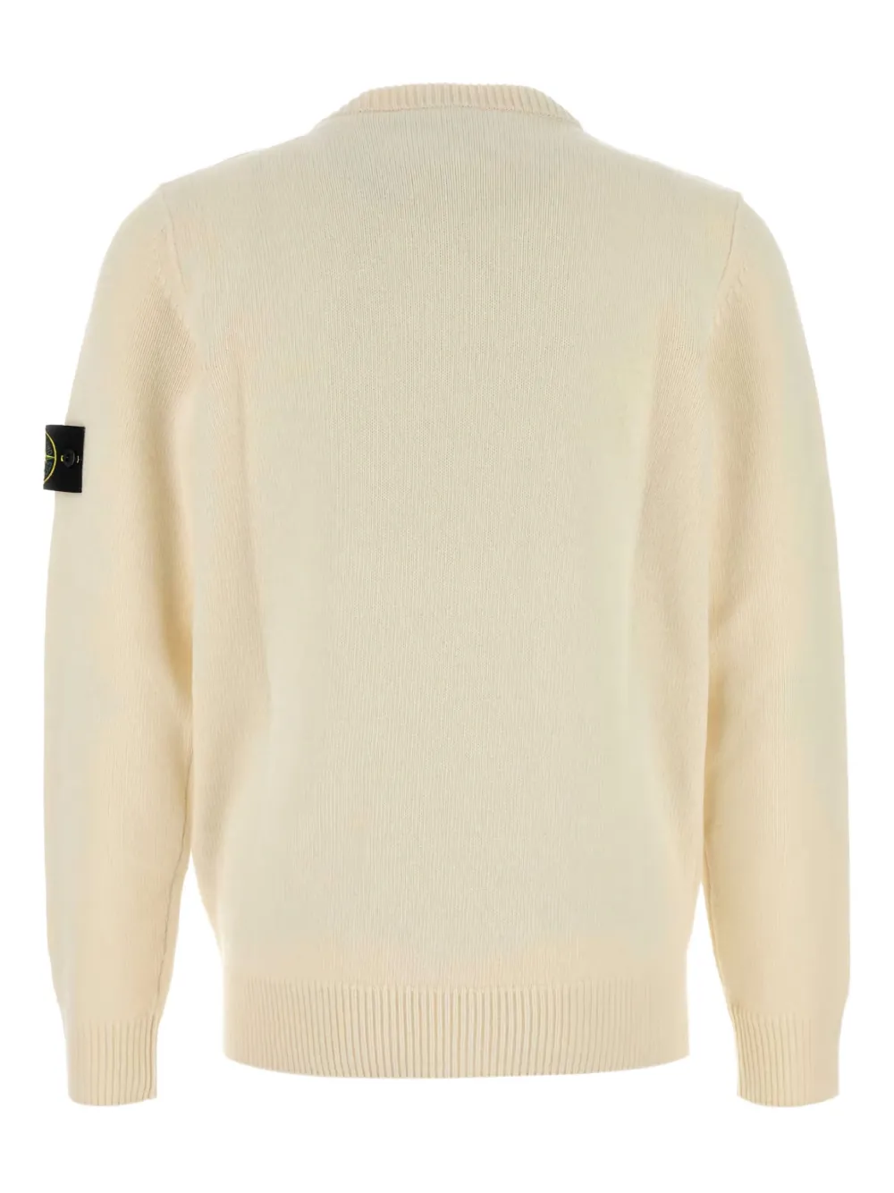 Stone Island Compass-badge cotton sweater Beige