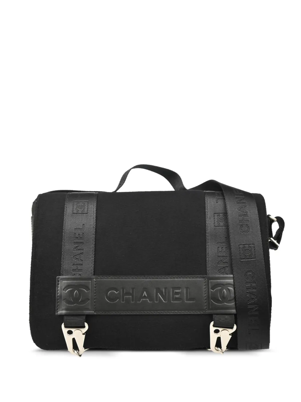 CHANEL Pre-Owned 2005 スポーツライン 2way ハンドバッグ - ブラック CHANEL Pre-Owned 2005 スポーツライン 2way ハンドバッグ - ブラック