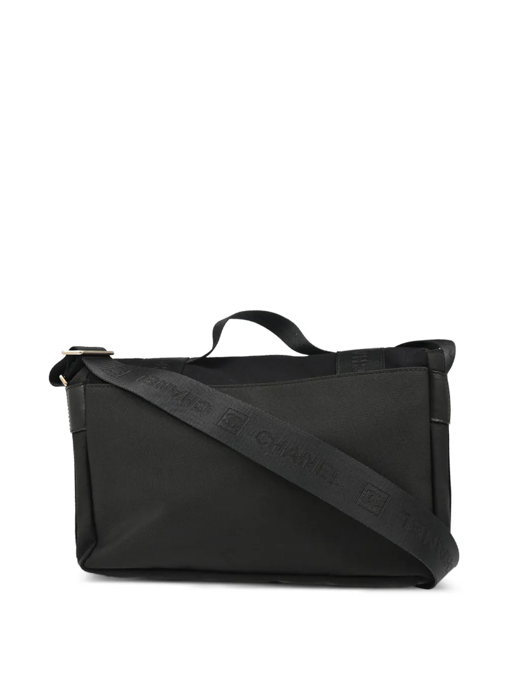 Pre-owned Chanel 2005 Sport Line 2way Handbag In Black