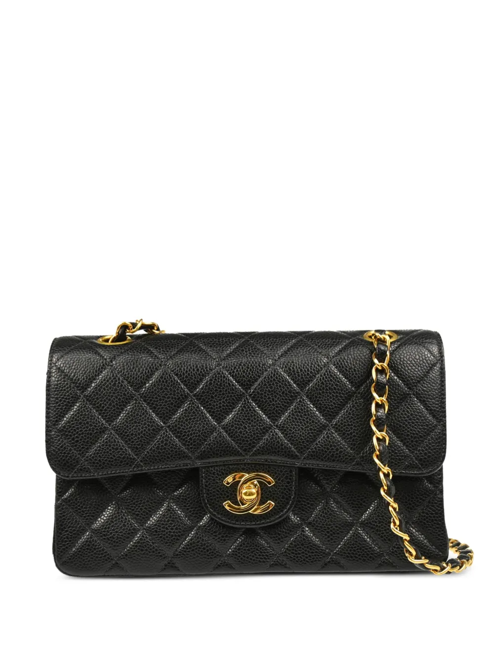 CHANEL Pre-Owned 2005 クラシック ダブルフラップ ショルダーバッグ S - ブラック CHANEL Pre-Owned 2005 クラシック ダブルフラップ ショルダーバッグ S - ブラック