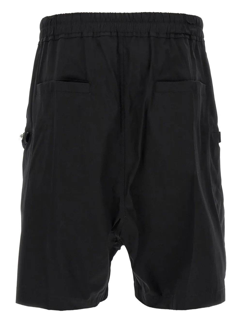 Rick Owens Bauhaus zip-pocket drawstring shorts Zwart