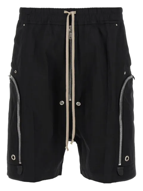 Rick Owens Bauhaus zip-pocket drawstring shorts