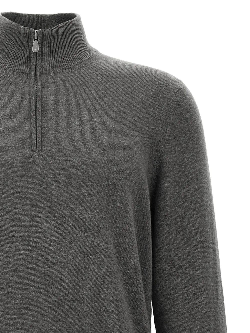 Brunello Cucinelli cashmere turtleneck sweater Grijs