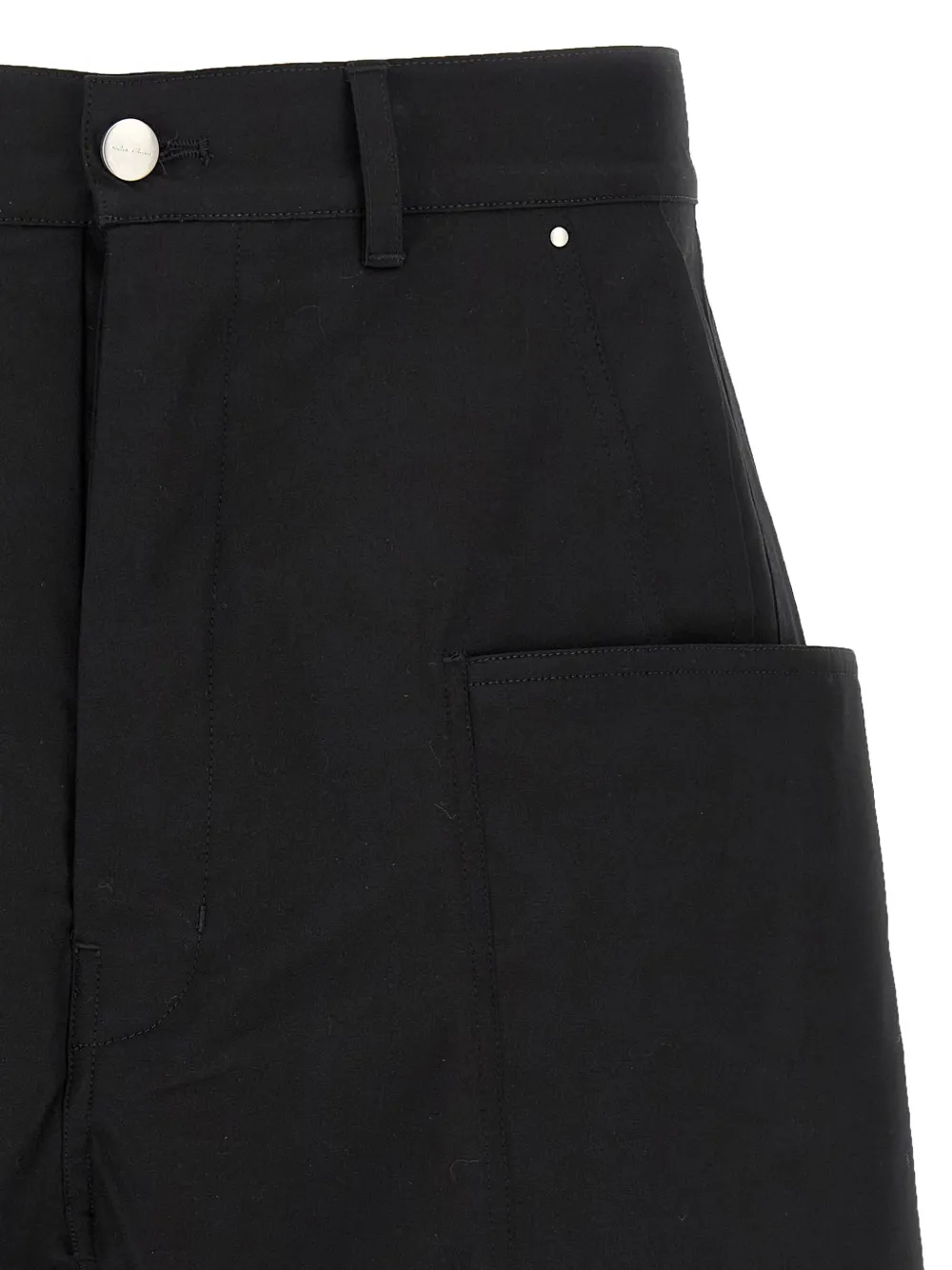 Rick Owens Stefan cargo frayed-hem shorts Zwart