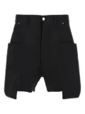 Rick Owens Stefan cargo frayed-hem shorts - Black