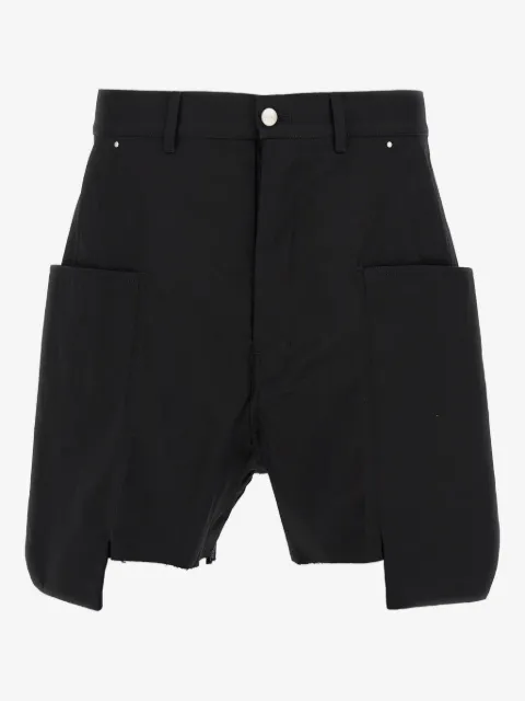Rick Owens Stefan cargo frayed-hem shorts