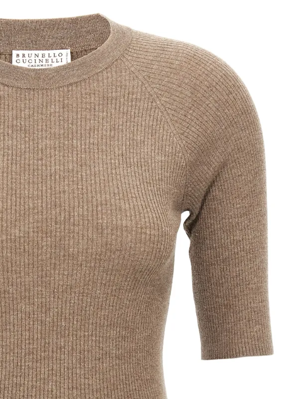 【送料&関税込】Brunello Cucinelli Ribbed Cashmere Knit Papa Brunello Cucinelli Ribbed Cashmere Sweater | Brown | FARFETCH GE
