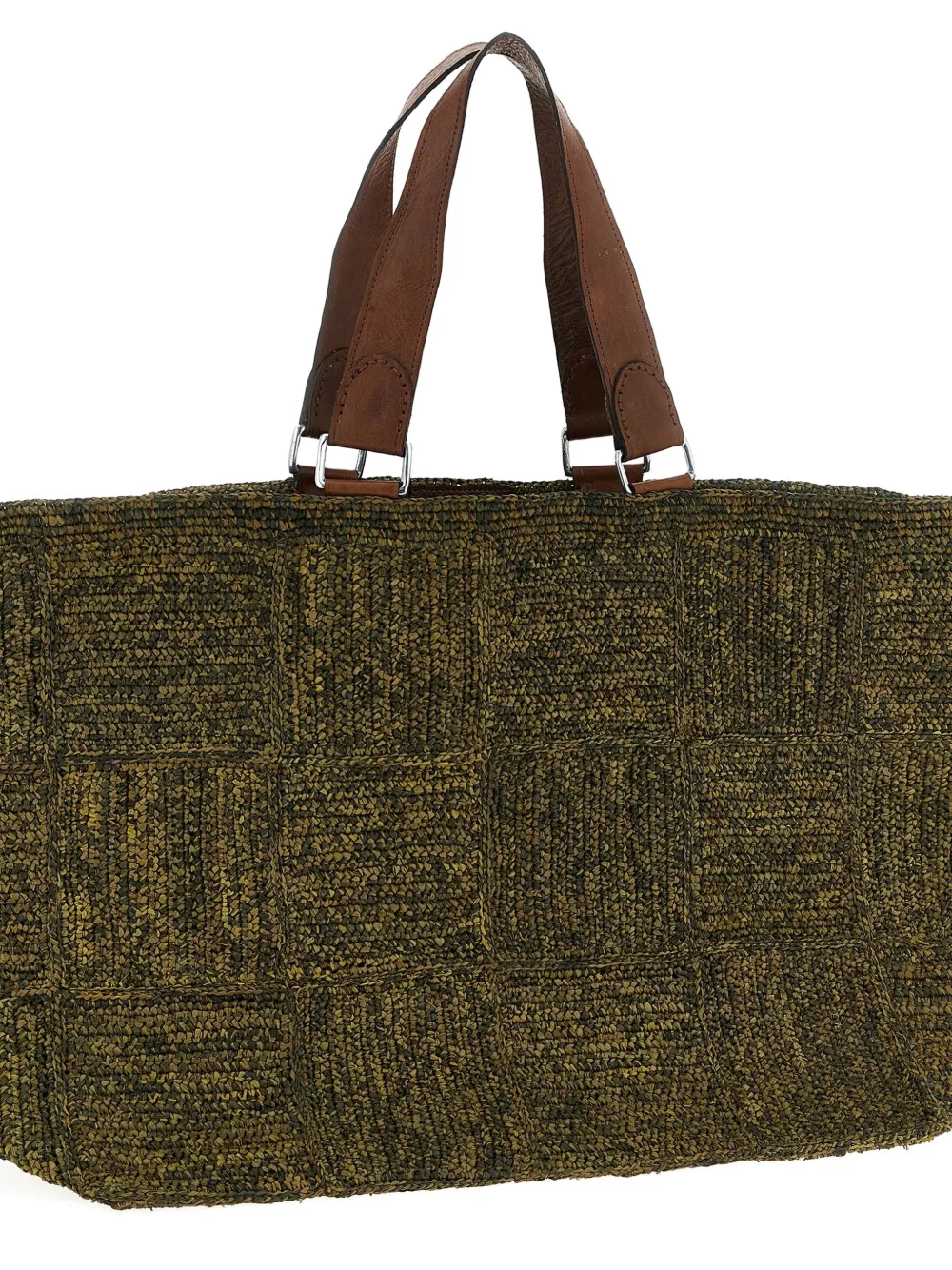 IBELIV Miray raffia tote bag Groen
