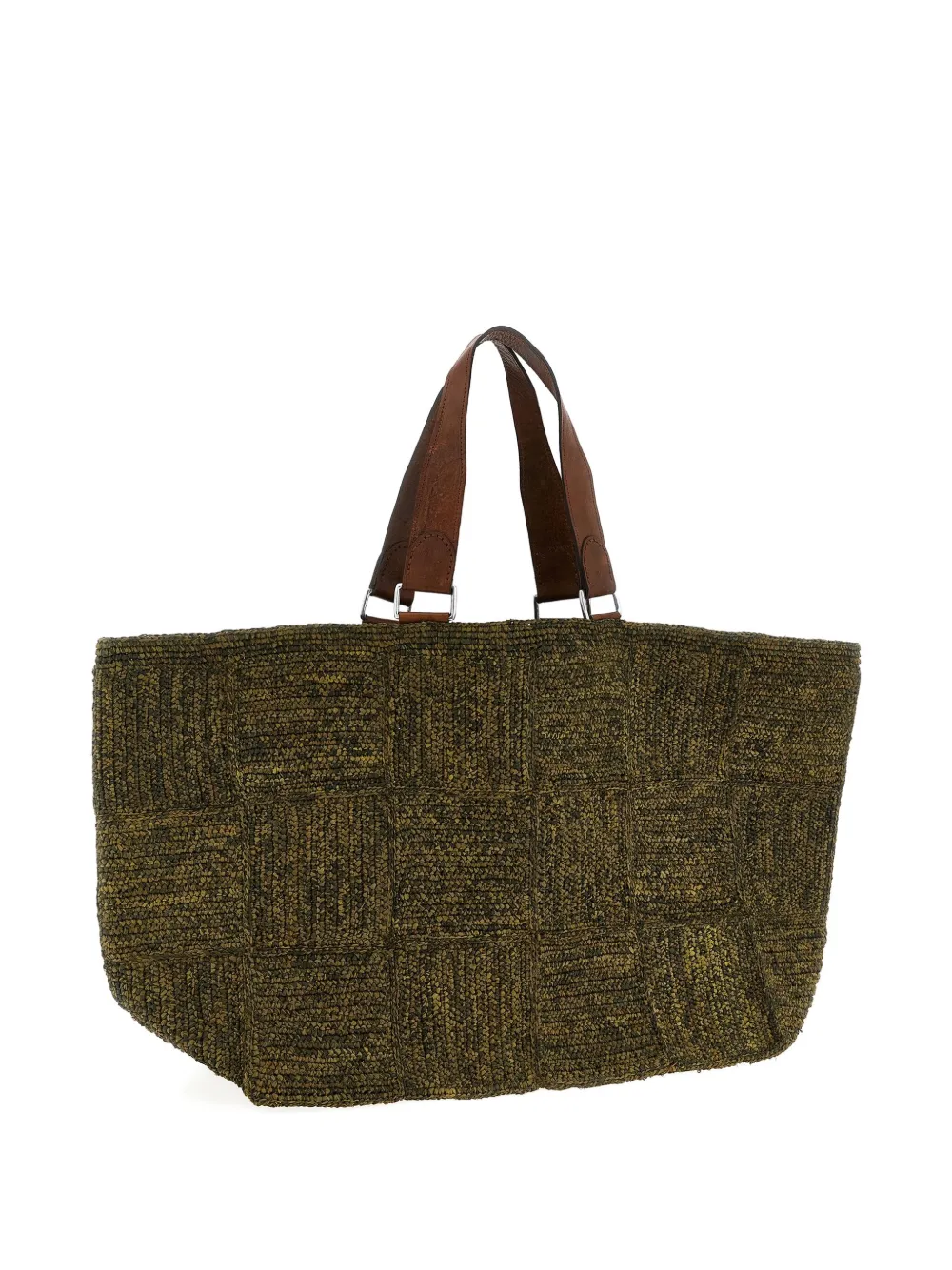 IBELIV Miray raffia tote bag Groen