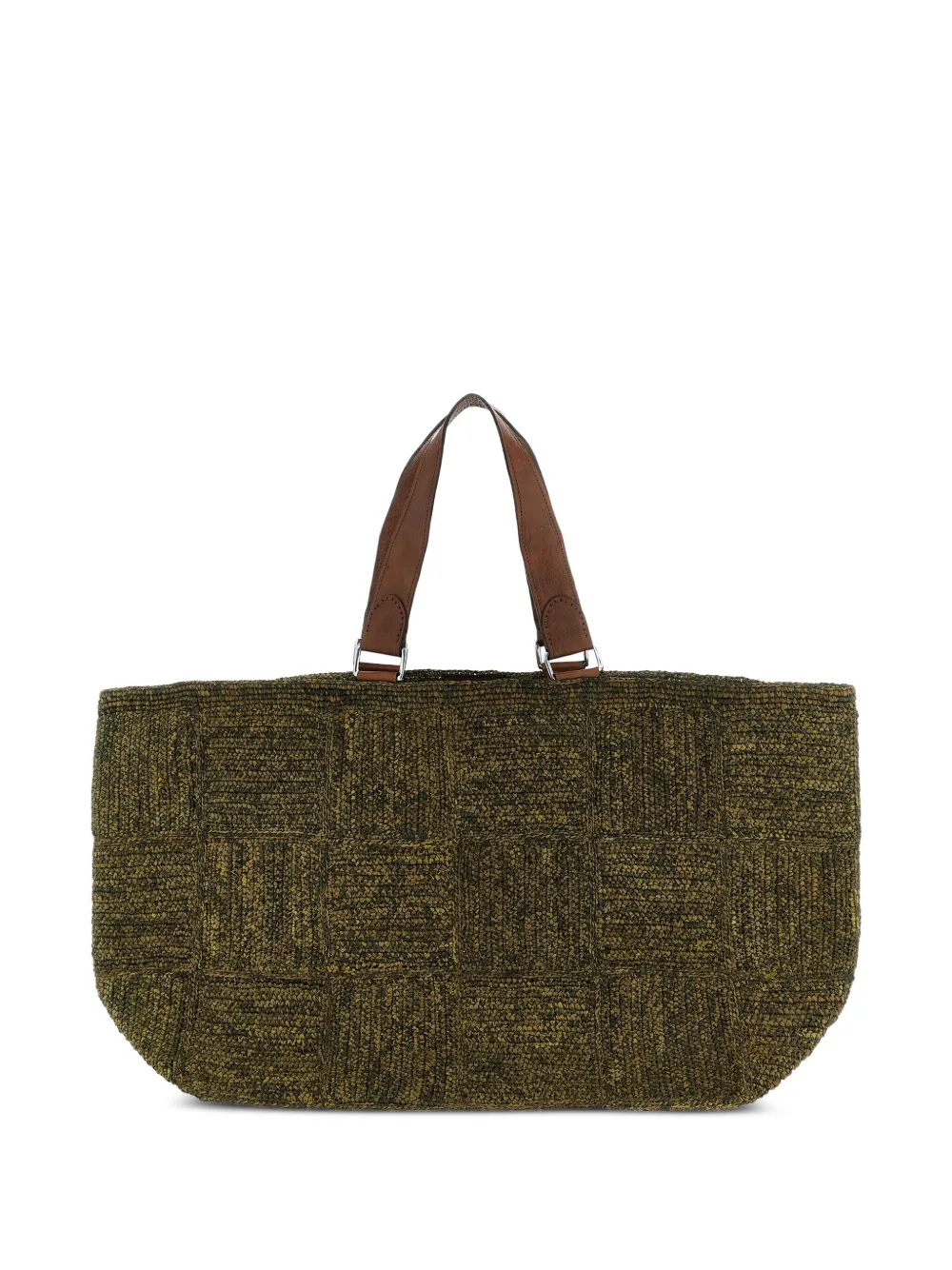 IBELIV Miray raffia tote bag Groen
