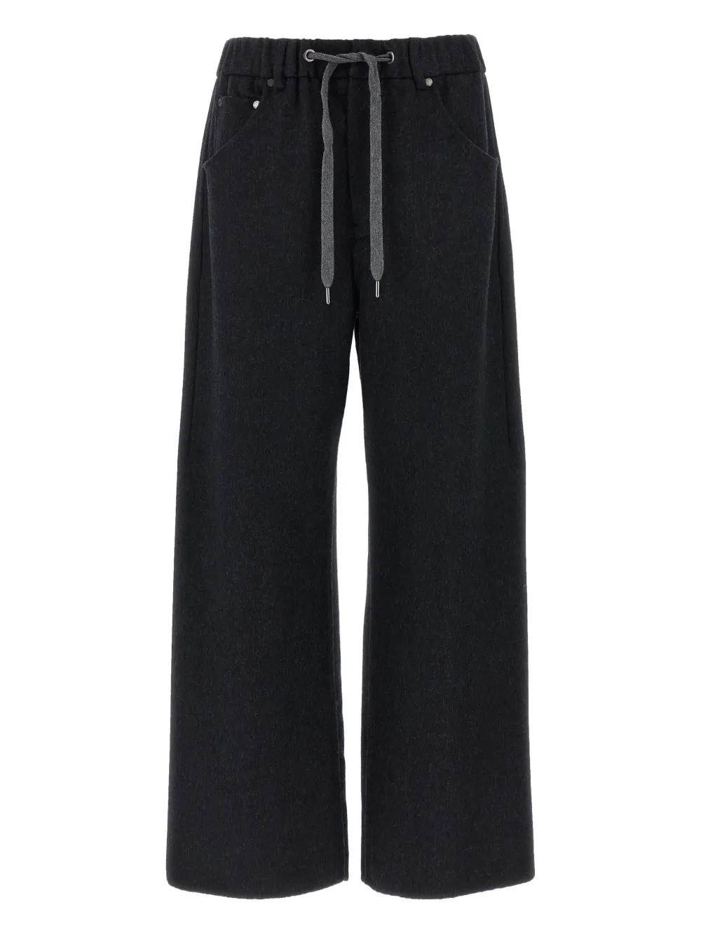 Brunello Cucinelli drawstring-waistband trousers Grijs