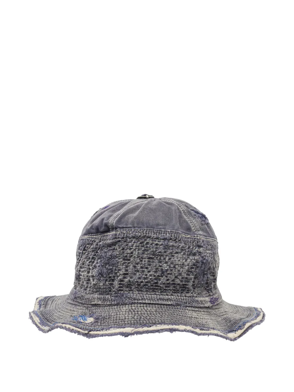 frayed-details bucket hat