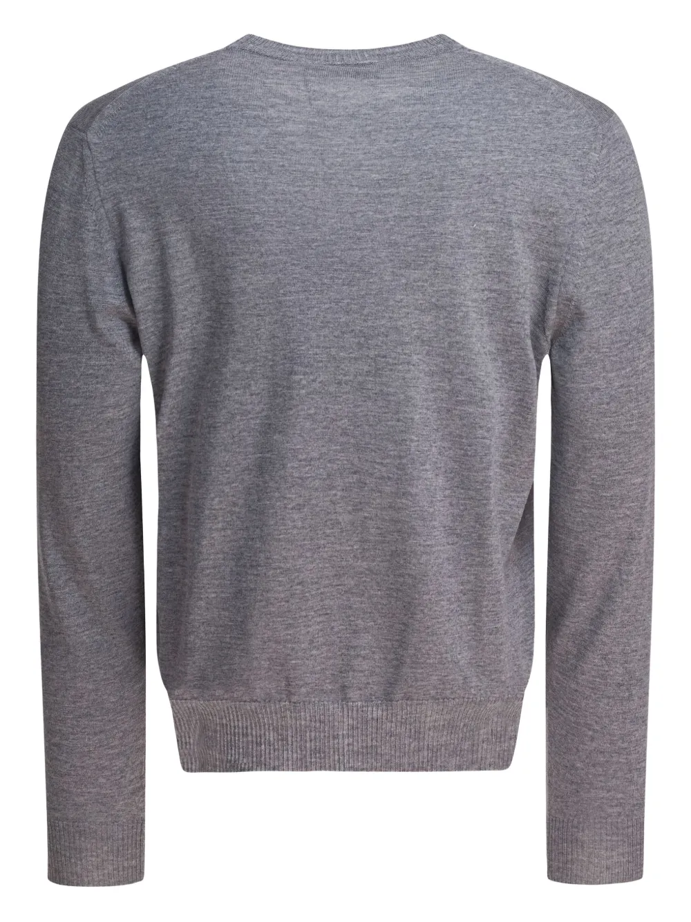 Alexander McQueen inverted-skull wool sweater - Grijs