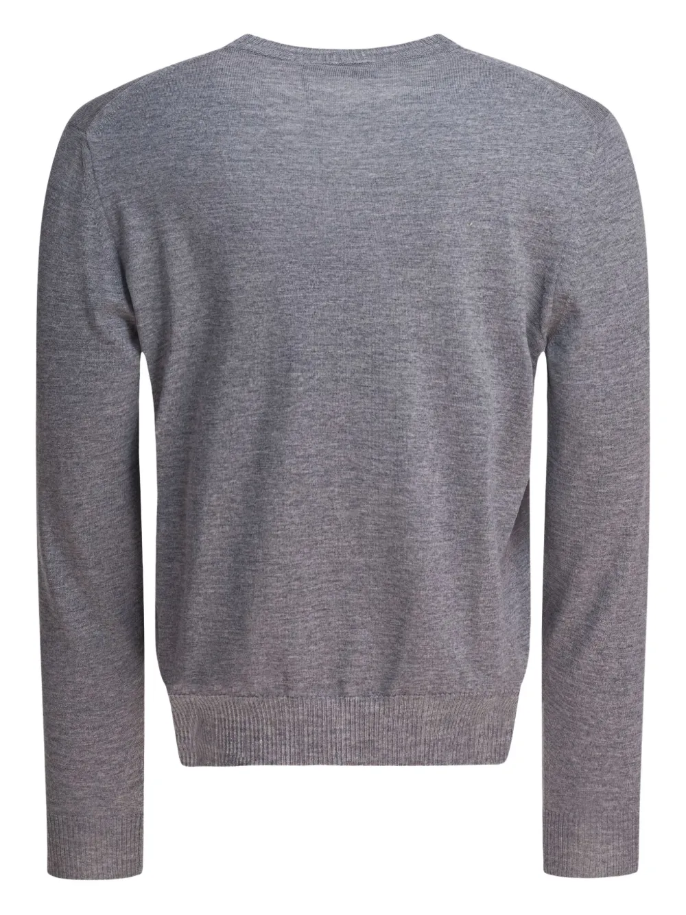 Alexander McQueen inverted-skull wool sweater Grijs