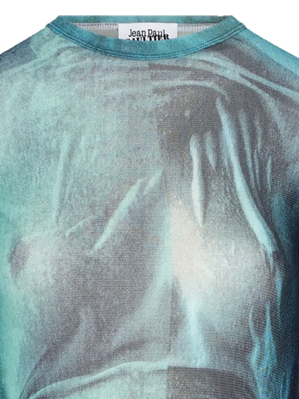 Jean Paul Gaultier Maxi-jurk met waterprint Blauw