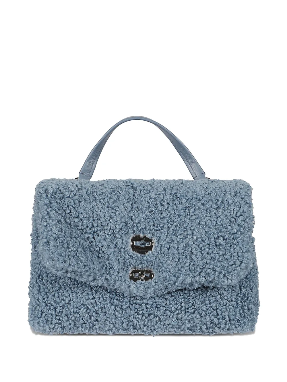 Zanellato Postina leather top-handle tote bag Blauw